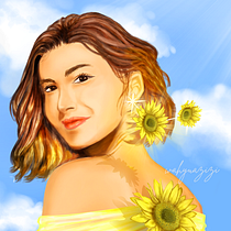 My project in Digital Fantasy Portraits with Photoshop course. Desenho de retrato projeto de Wahyu Azizi - 15.12.2020