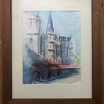My project in Architectural Sketching with Watercolor and Ink course. Ilustração arquitetônica projeto de Kristal Martin - 15.12.2020