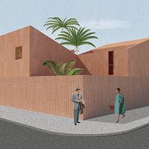 My project in Architectural Visualization Using Digital Collage course. Un projet de Illustration architecturale de fotini_fiampoli - 15.12.2020