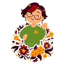Mi Proyecto del curso: Retrato ilustrado con elementos botánicos. Un progetto di Creatività, Disegno, Disegno artistico, Disegno di ritratti e Disegno digitale di Abby - 14.12.2020