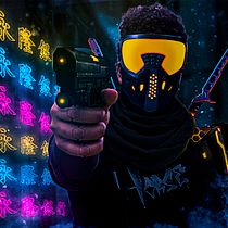Meu projeto do curso: Fotomontagem futurista no Adobe Photoshop. Self-Portrait Photograph, and Design project by José Antônio Mizael Neto - 12.15.2020