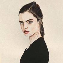 Watercolor portrait final project. Watercolor Painting project by Todd Smith - 12.10.2020