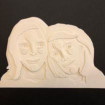 My project in 3D Portraits with Paper Layers course. Papercraft projeto de lpaternoster - 16.12.2020