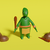 Mi Proyecto del curso: Modelado de personajes low poly para videojuegos  Ein Projekt aus dem Bereich Animation von José Sánchez - 16.12.2020