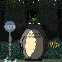 Proyecto final del Curso: Snowing Totoro  Ein Projekt aus dem Bereich Videospielentwicklung, Pixel Art, Videospiele und Animation von Figuren von Daniel --- - 20.12.2020