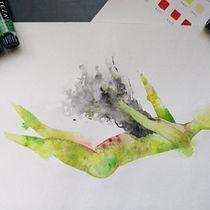 The gush. Un progetto di Pittura ad acquerello, Illustrazione tradizionale, Belle arti e Pittura di zahrazuhair_91 - 16.12.2020