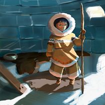 Proyecto INUIT LAURA curso: Principios de iluminación para pintura digital. Digital Painting project by LAURA VILLARROYA SANAHUJA - 12.17.2020