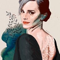 Mi Proyecto del curso: Retrato ilustrado con Procreate. Desenho artístico, Desenho digital e Ilustração digital projeto de Maria Orellana - 18.12.2020