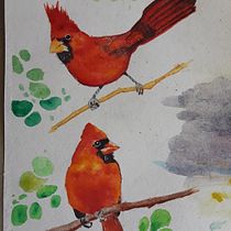 My project in Artistic Watercolor Techniques for Illustrating Birds course. Projekt z dziedziny Malowanie akwarelą użytkownika Linda Taylor - 18.12.2020