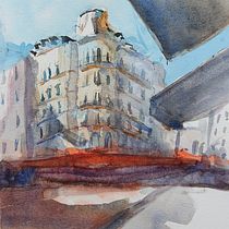 Mi Proyecto del curso: Dibujo arquitectónico con acuarela y tinta. Arquitetura, Artes plásticas, Desenho, Desenho artístico, Design de personagens e Ilustração tradicional projeto de Martín Cru Álvarez - 19.12.2020