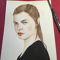 Mi Proyecto del curso: Retrato en acuarela a partir de una fotografía. Portrait Drawing, and Watercolor Painting project by Noelia Alijo - 12.20.2020