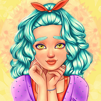 Meu projeto do curso: Retrato de personagens femininas com Procreate.. Creativit project by Thayná Alves Pereira - 12.20.2020