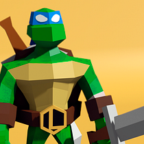 Leo en low poly Ein Projekt aus dem Bereich 3D von Gonzalo Saavedra - 21.12.2020