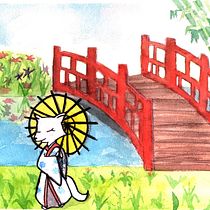 Ilustración en acuarela con influencia japonesa. Un progetto di Illustrazione tradizionale, Pittura ad acquerello e Disegno di Lucía Monje Sánchez - 21.12.2020