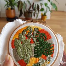 My project in Introduction to Botanical Embroidery course. Un projet de Broderie de jo_ashworth - 22.12.2020