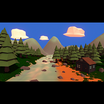 My project in Low Poly Set Modeling for Video Games course. 3D project by Jonas Gomes - 12.22.2020