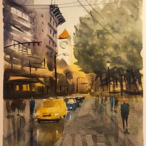 My project in Urban Landscapes in Watercolor course . % leilakalti tarafından hazırlanan Sulubo, Ve a Resim projesi - 12.25.2020