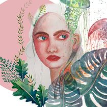 Project in Illustrated Portrait in Watercolor course. Projekt z dziedziny R, sunek botaniczn i Malowanie akwarelą użytkownika wngwng87 - 22.12.2020