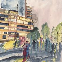 My project in Urban Landscapes in Watercolor course . % Didier Van Impe tarafından hazırlanan Mimari İllüstras, Ve on projesi - 12.23.2020