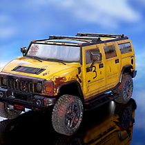Hummer H2 "Celestial". Een project van 3D, Videogame-ontwerp y  3D-modellering van aingercs - 23.12.2020