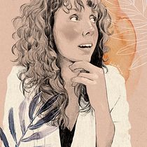 Andrea Blasco_Mi Proyecto del curso: Retrato ilustrado con Procreate. Desenho, Desenho artístico, Desenho de retrato, Ilustração tradicional e Ilustração digital projeto de Andrea Blasco - 23.12.2020