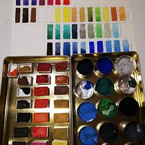 Mein Kursprojekt: Ausarbeitung von handwerklichen Aquarellen. Watercolor Painting, and DIY project by Ehlert Caroline - 12.23.2020