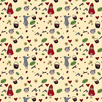 Diseño de patrones ilustrados-Caperucita Roja.. Design project by Gabriela Tellez Sastoque - 12.24.2020