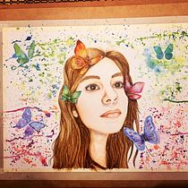 Mi Proyecto del curso: Retrato en acuarela a partir de una fotografía. Traditional illustration project by Fátima Torres - 12.16.2020