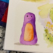 first time ever using watercolor- thank you for your course!. Un progetto di Pittura ad acquerello di amber_rieder - 25.12.2020