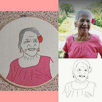 Mi Proyecto del curso: Creación de retratos bordados. Arts, and Crafts project by Roció Jannet Rodríguez Santos Alejandro - 12.12.2020