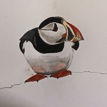 My project in Artistic Watercolor Techniques for Illustrating Birds course. Projekt z dziedziny Malowanie akwarelą użytkownika Annette Thurman - 24.12.2020