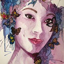 My project in Artistic Portrait with Watercolors course. Watercolor Painting project by Gaye Pereira-Jackson - 12.25.2020