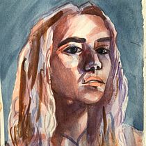 Mi Proyecto del curso: Retrato artístico en acuarela. Watercolor Painting project by Anabel Peña Egel - 12.25.2020