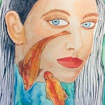 Mi Proyecto del curso: Retrato ilustrado en acuarela. Projekt z dziedziny Malowanie akwarelą użytkownika Teresa Echeverria - 26.12.2020