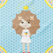 La niña diamante. Ilustração digital projeto de Lenny Castillo - 27.12.2020