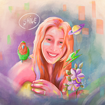 Mi Proyecto del curso: Smile. Digital Illustration project by Enrique Ortiz de Aller - 12.26.2020