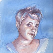 My project in Artistic Portrait with Watercolors course.  project by Anna Gangale - 12.26.2020