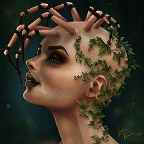 My project in Digital Fantasy Portraits with Photoshop course. Digital Painting project by Angela Tattershall - 12.27.2020