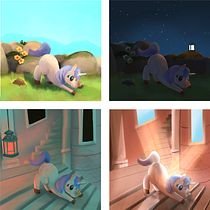 My project in Lighting Principles for Digital Painting course. Animation, Digital Illustration, Digital Painting, Graphic Design, Traditional illustration, and Lighting Design project by Melanie Hodge - 12.26.2020