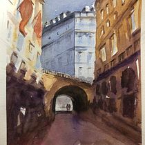 My project in Architectural Illustration with Watercolor course. Un projet de Aquarelle de Linda Ward - 27.12.2020