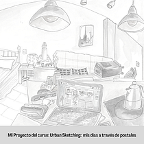Mi Proyecto del curso: Urban Sketching: mis días en postales. Un projet de Dessin de Maria Mercedes López - 27.12.2020