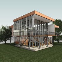 My project in 3D Architectural Design and Modeling with Revit course. Un projet de Modélisation 3D de Abhay Shelke - 01.01.2021