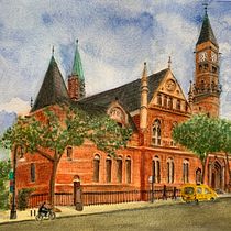 My project in Architectural Sketching with Watercolor and Ink course. Pintura em aquarela projeto de adlermark - 27.12.2020