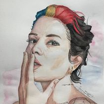 Mi Proyecto del curso: Retrato en acuarela a partir de una fotografía. Portrait Drawing, and Traditional illustration project by samlizeth - 12.27.2020