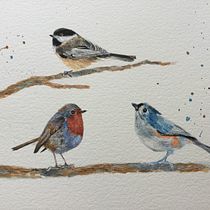 My project in Artistic Watercolor Techniques for Illustrating Birds course. Acr, lic Painting, Artistic Drawing, and Collage project by Beverly Fratoni - 01.05.2021