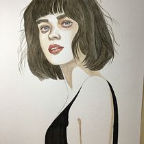Mi Proyecto del curso: Retrato en acuarela a partir de una fotografía. Traditional illustration project by Pili Guardiola - 12.28.2020