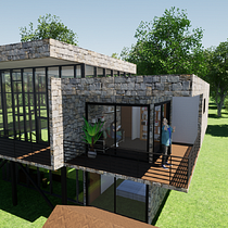 Mi Proyecto del curso: Diseño y modelado arquitectónico 3D con Revit. Un projet de Architecture , et Modélisation 3D de Camila Delfín Vitorica - 27.12.2020