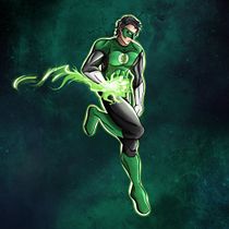 Proyecto final para el curso, Linterna Verde.. Design de personagens, Comic e Ilustração digital projeto de Santiago Jaramillo - 28.12.2020