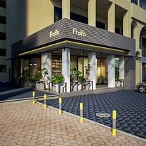 My project in Interior and Exterior Design for Restaurants course. Projekt z dziedziny  Modelowanie 3D użytkownika Kiran Babu Abdul Rahaman - 28.12.2020