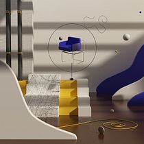 Composiciones abstractas. 3D, Arquitetura de interiores, Colagem, e Modelagem 3D projeto de Noemi Amorin Garcia - 28.12.2020